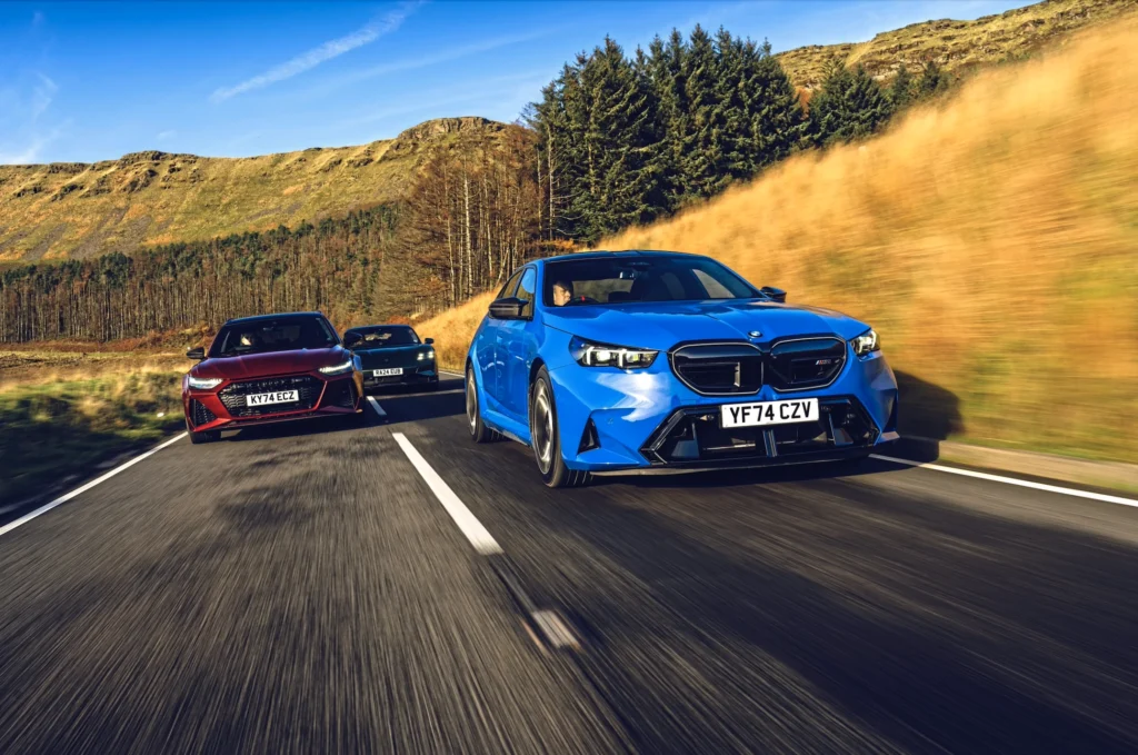 BMW M5, Audi RS6, Porsche Taycan