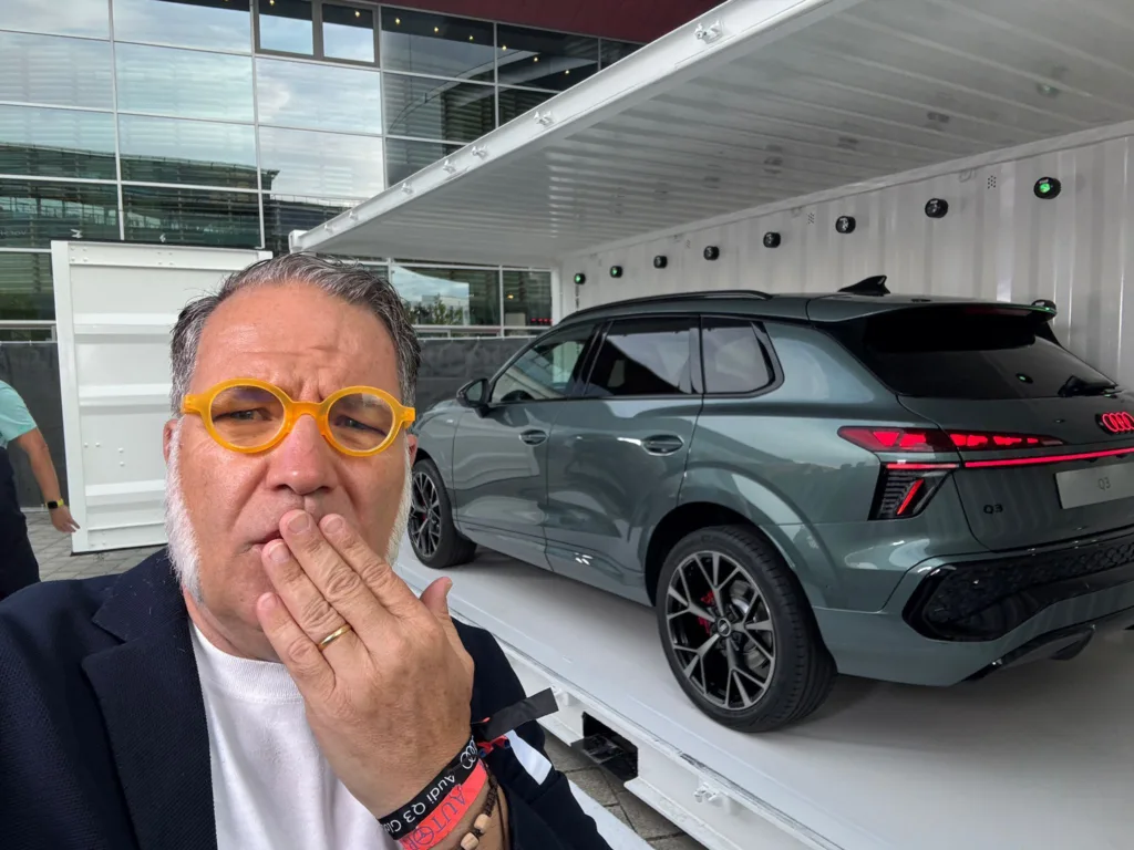 Nuestro director, Emilio Olivares i Camps, en la presentación del nuevo Audi Q3 en Múnich.
