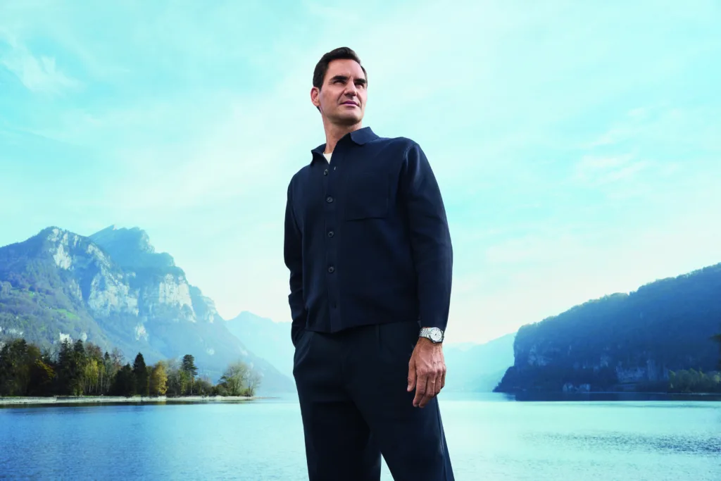 Roger Federer con el Rolex Land-Dweller