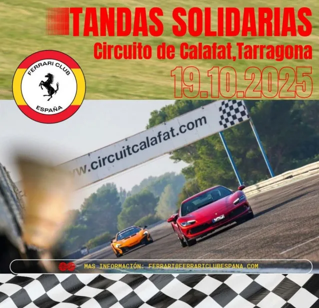 Ferrari Club España: Tandas Solidarias en Calafat el 19 de octubre
