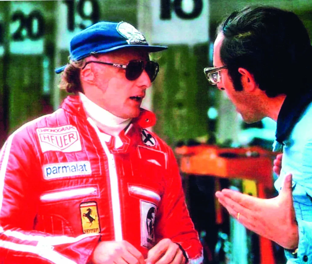 Niki Lauda y Mauro Forghieri