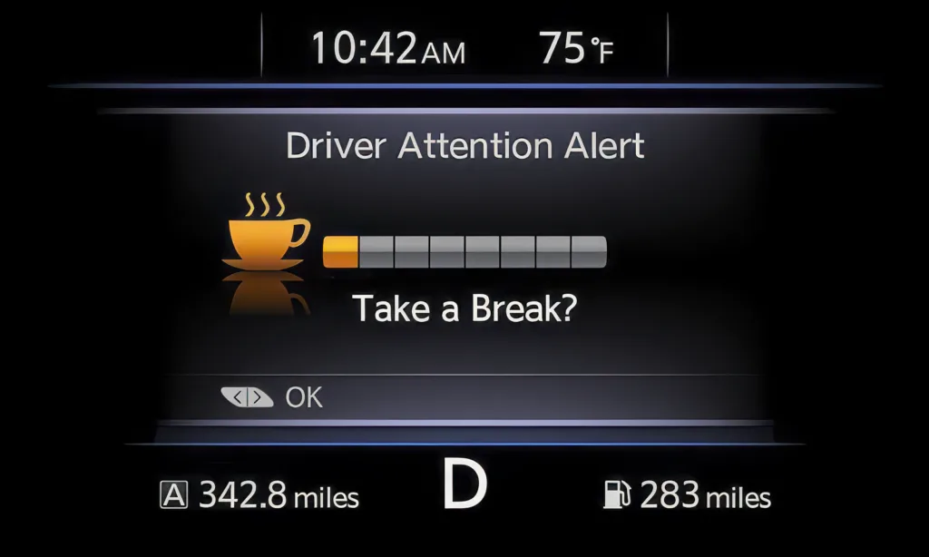 Sistema de Alerta del conductor del Nissan Máxima