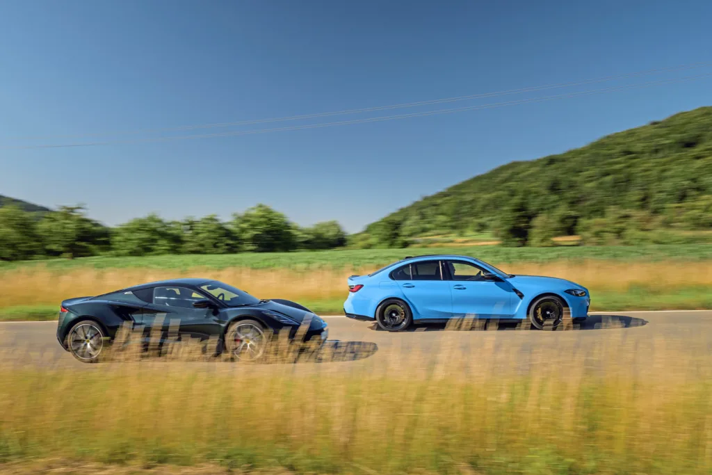 BMW M3 y Lotus Emira