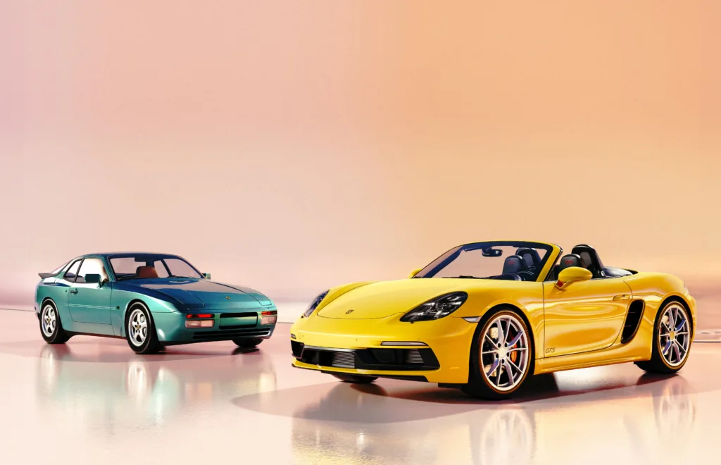 Porsche 944 (izq) y Porsche 718 Cayman (der)