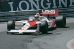 Ayrton Senna con el McLaren MP4/4