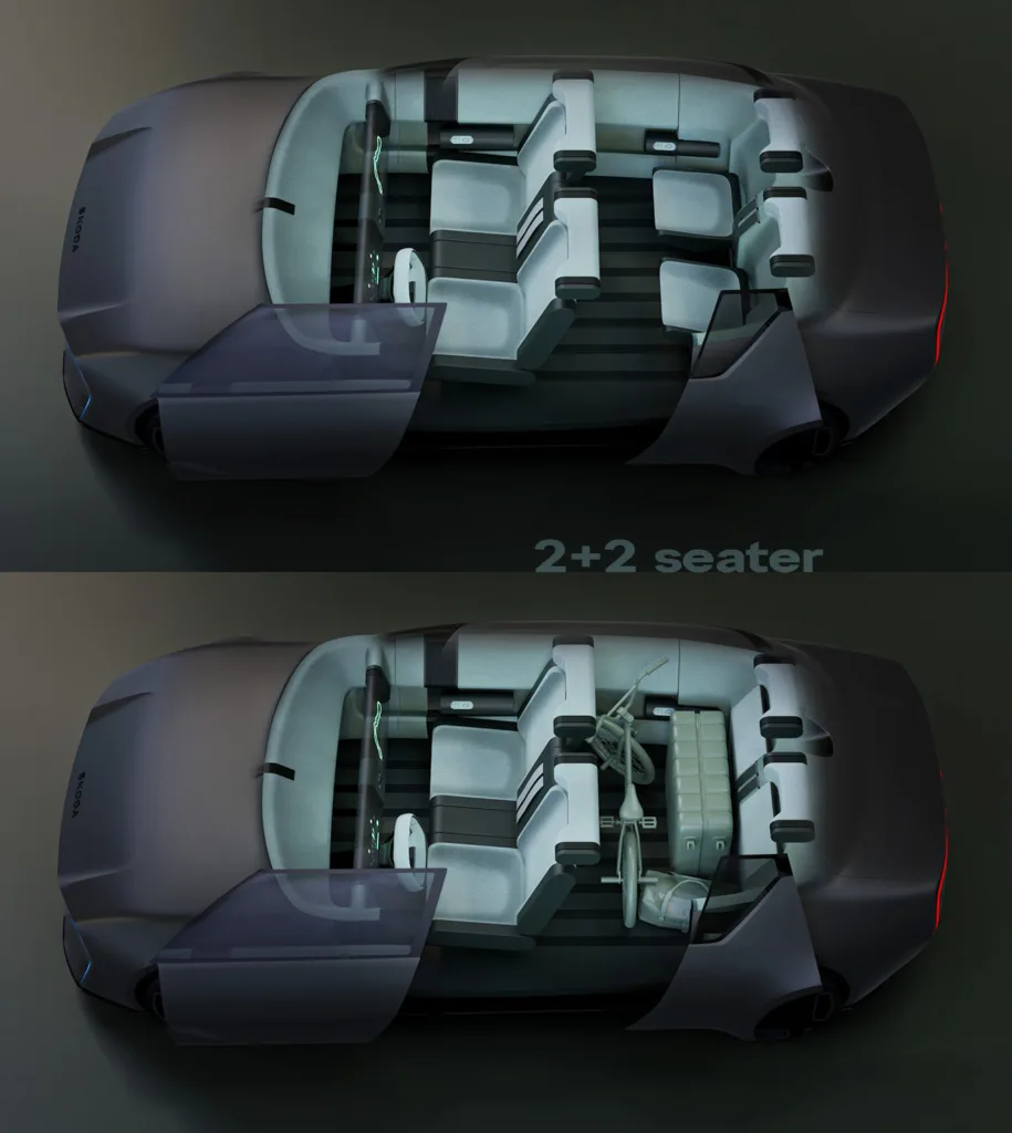 Škoda 1000 MBX asientos 2 + 2