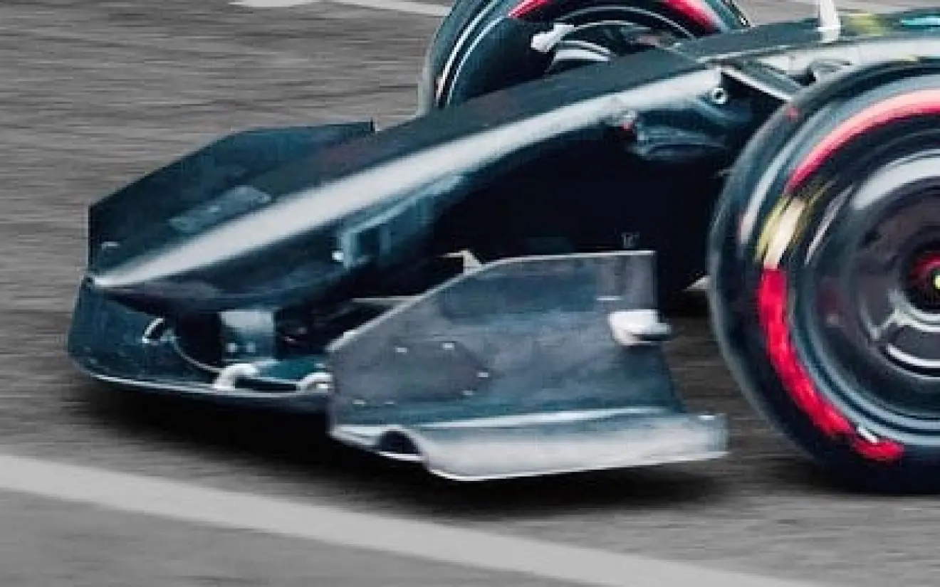 Detalle Alerón Delantero Aston Martin