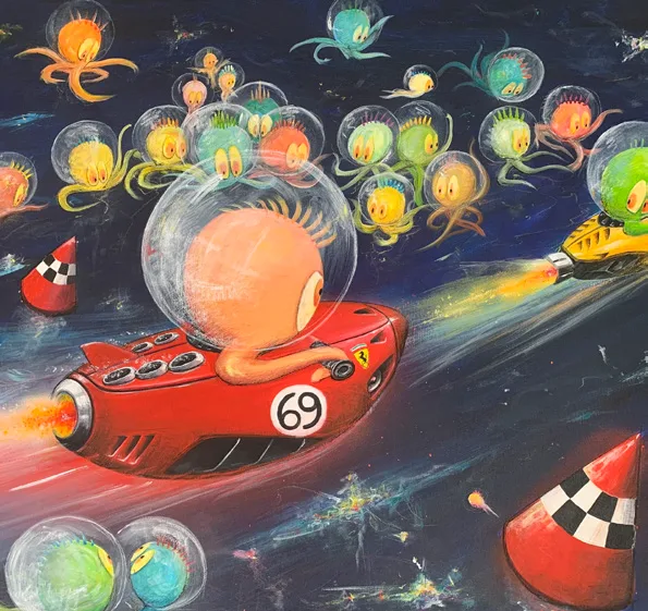 Luis Agulló: el arte que nació en Ferrari y conquistó el lienzo Luis Agulló: el arte que nació en Ferrari y conquistó el lienzo