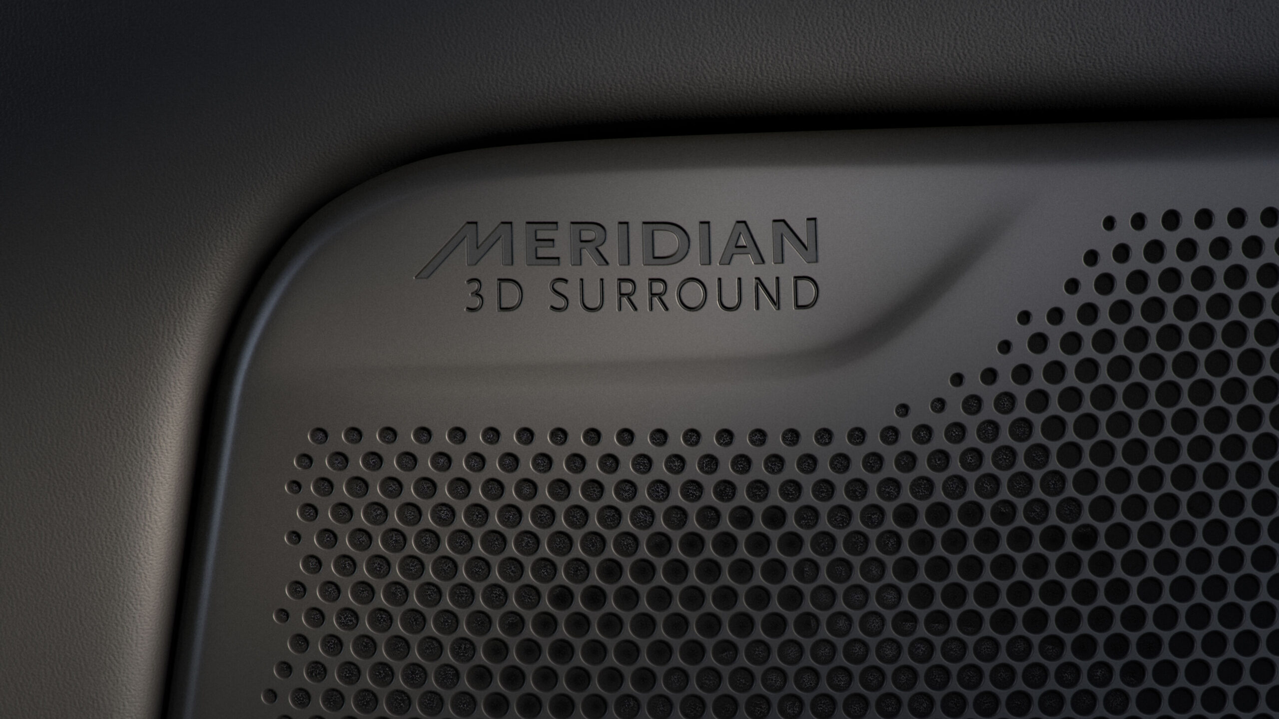 Detalle del sistema de sonido Meridian 3D en el Range Rover Westminster Edition