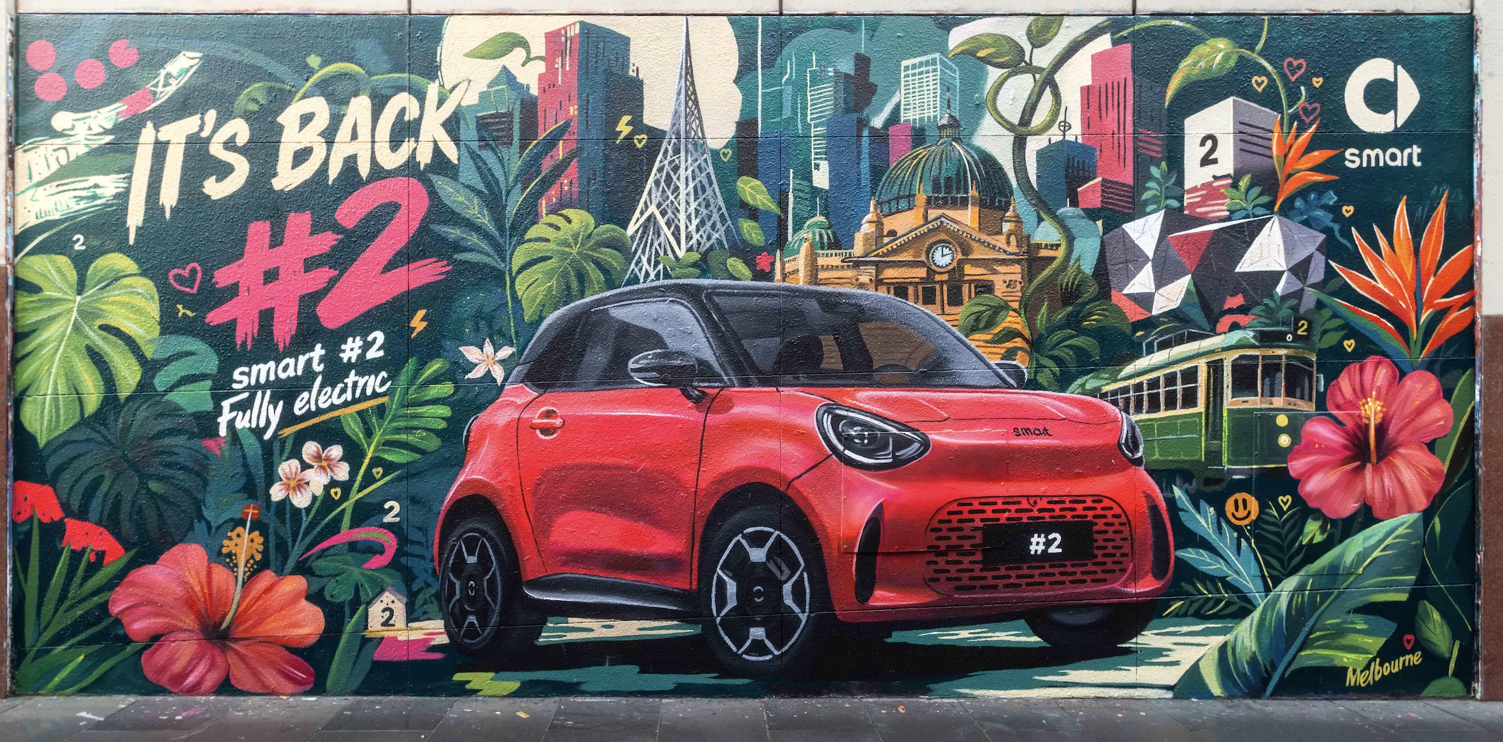 Smart #2: el urbano regresa con una campaña mundial de murales Smart #2: el urbano regresa con una campaña mundial de murales