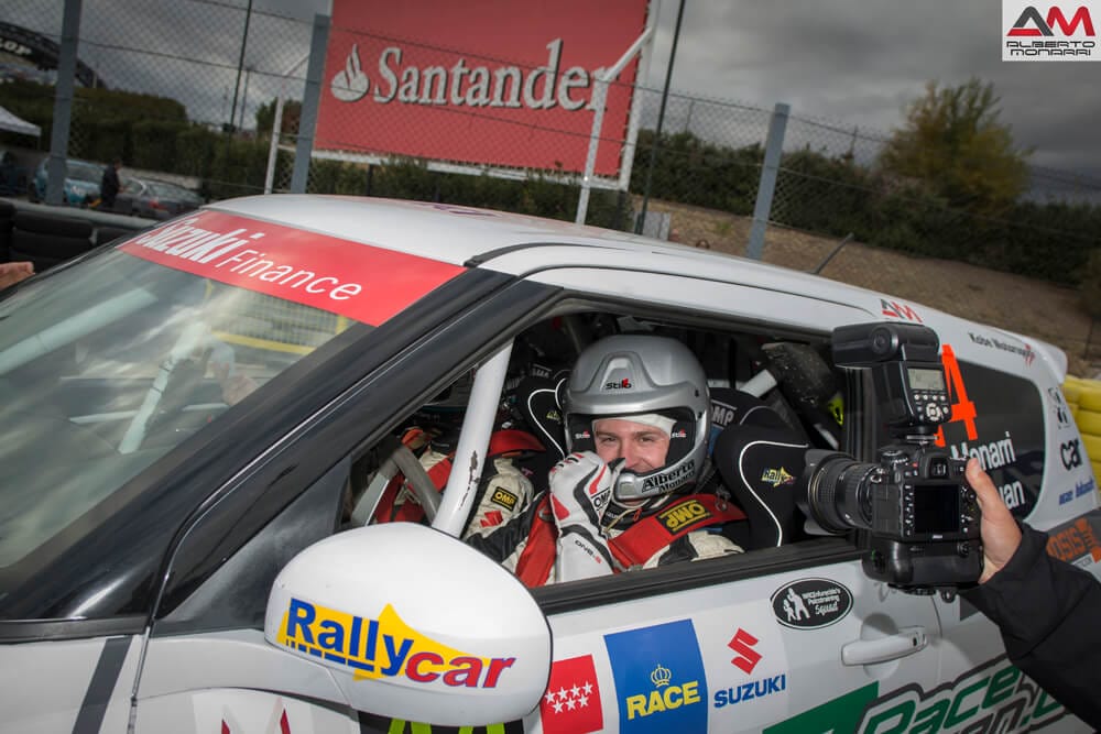 Alberto Monarri ganador de la Copa Suzuki Swift 2017 en el Rallye de Madrid