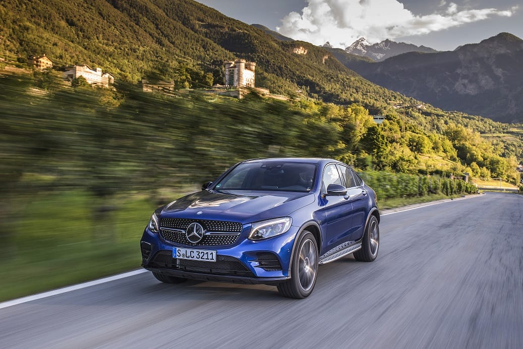 Mercedes-Benz GLC 250 Coupé; Exterieur: brilliantblau; Interie