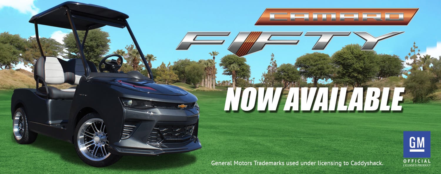 Caddyshack Chevy Camaro Fifty 2017 Golf Cart, 18 hoyos a todo gas