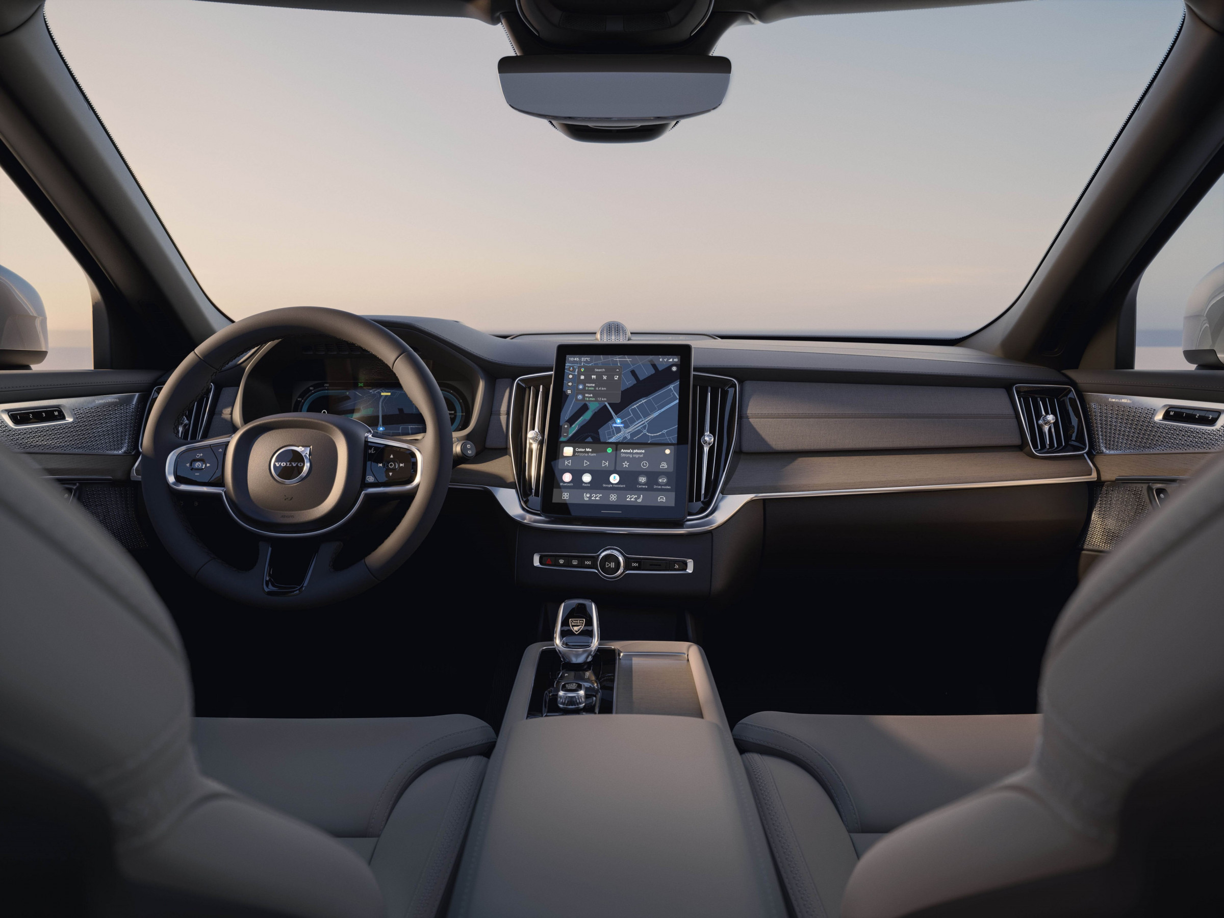 El interior del Volvo XC90 está diseñado para optimizar el confort