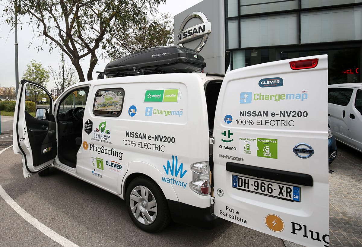 Nissan irá de Barcelona a Noruega en un vehículo 100% eléctrico