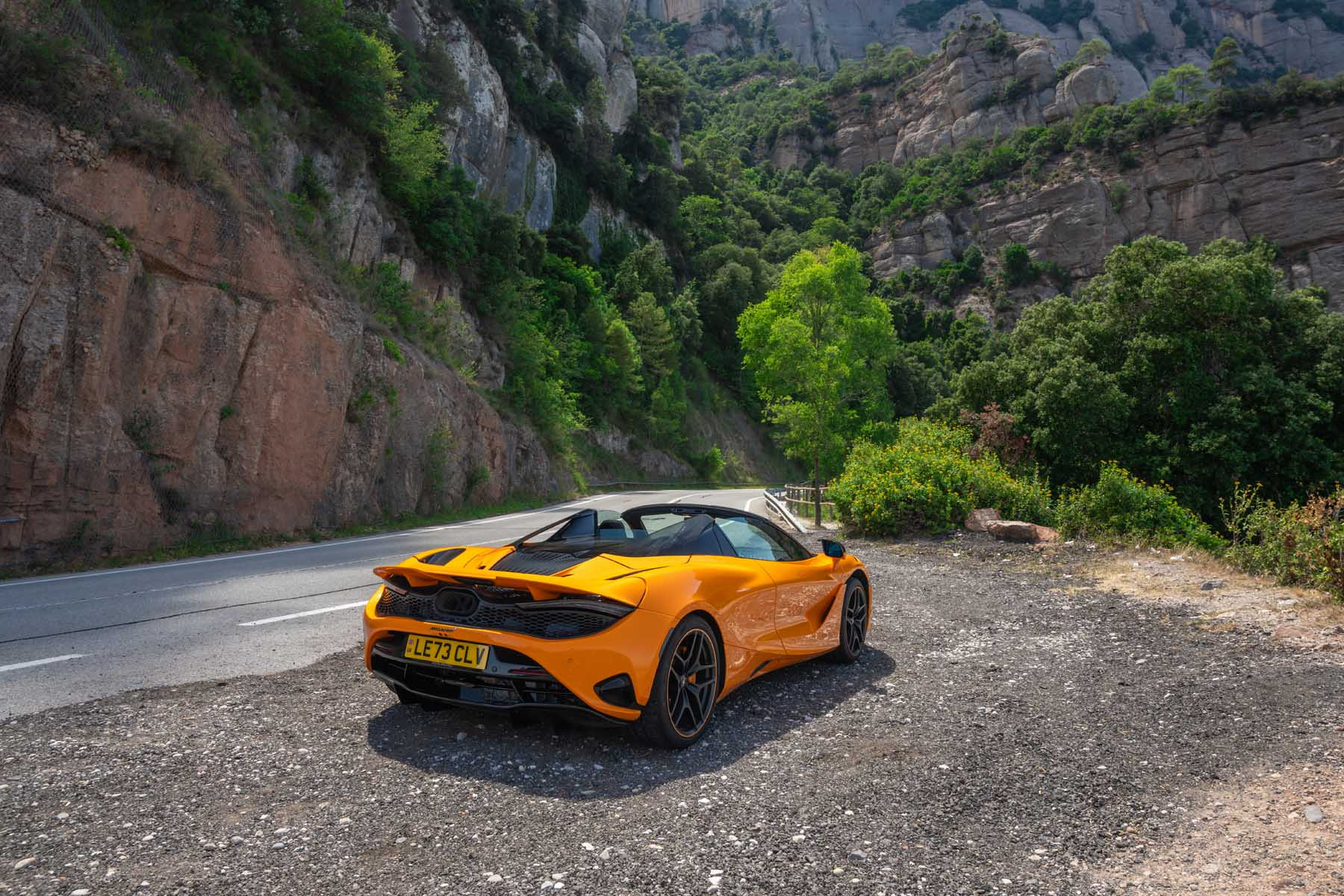 parte trasera del McLaren 750 S