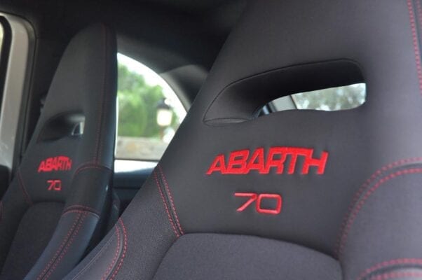 Abarth 595 Esseesse respaldo asientos