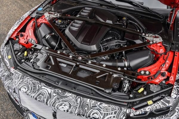 prototipo del BMW M3 2021 vano motor