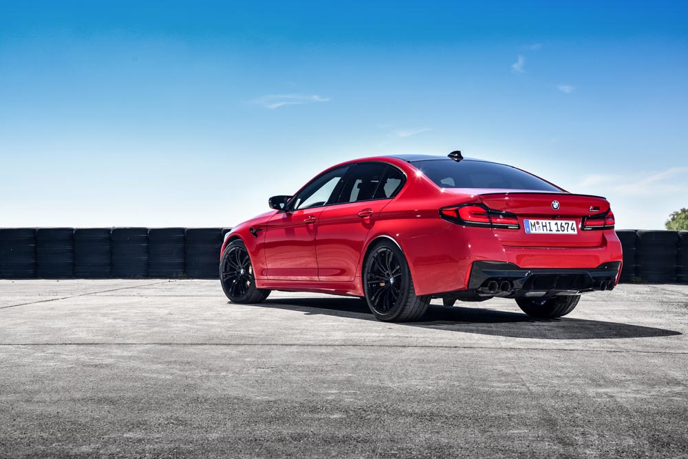 BMW M5 Competition 2020 tres cuartos traseros