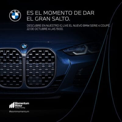 Momentum Motor te invita a conocer el nuevo BMW Serie 4 y poder disfrutarlo un fin de semana