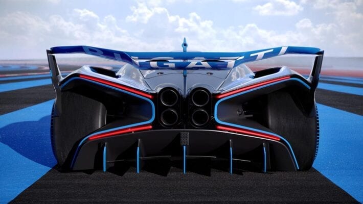 Bugatti Bolide luces traseras