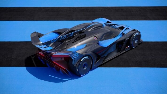 Bugatti Bolide tres cuartos trasera