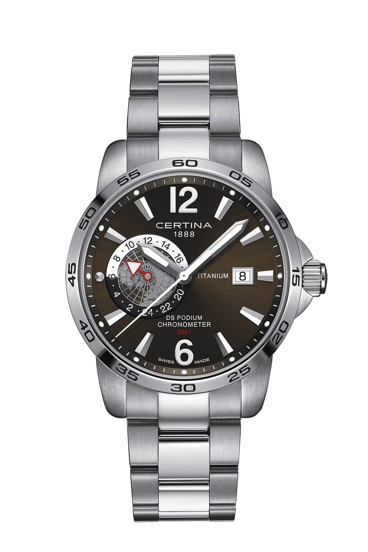 DS Podium GMT Chronometer Certina: porque el tiempo no sabe de fronteras