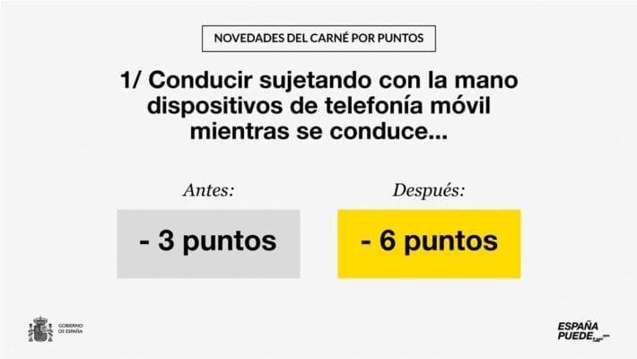 DGT cambios conducir con el móvil