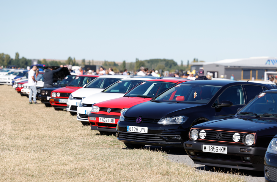 Los Volkswagen Golf más clásicos atrajeron muchas miradas