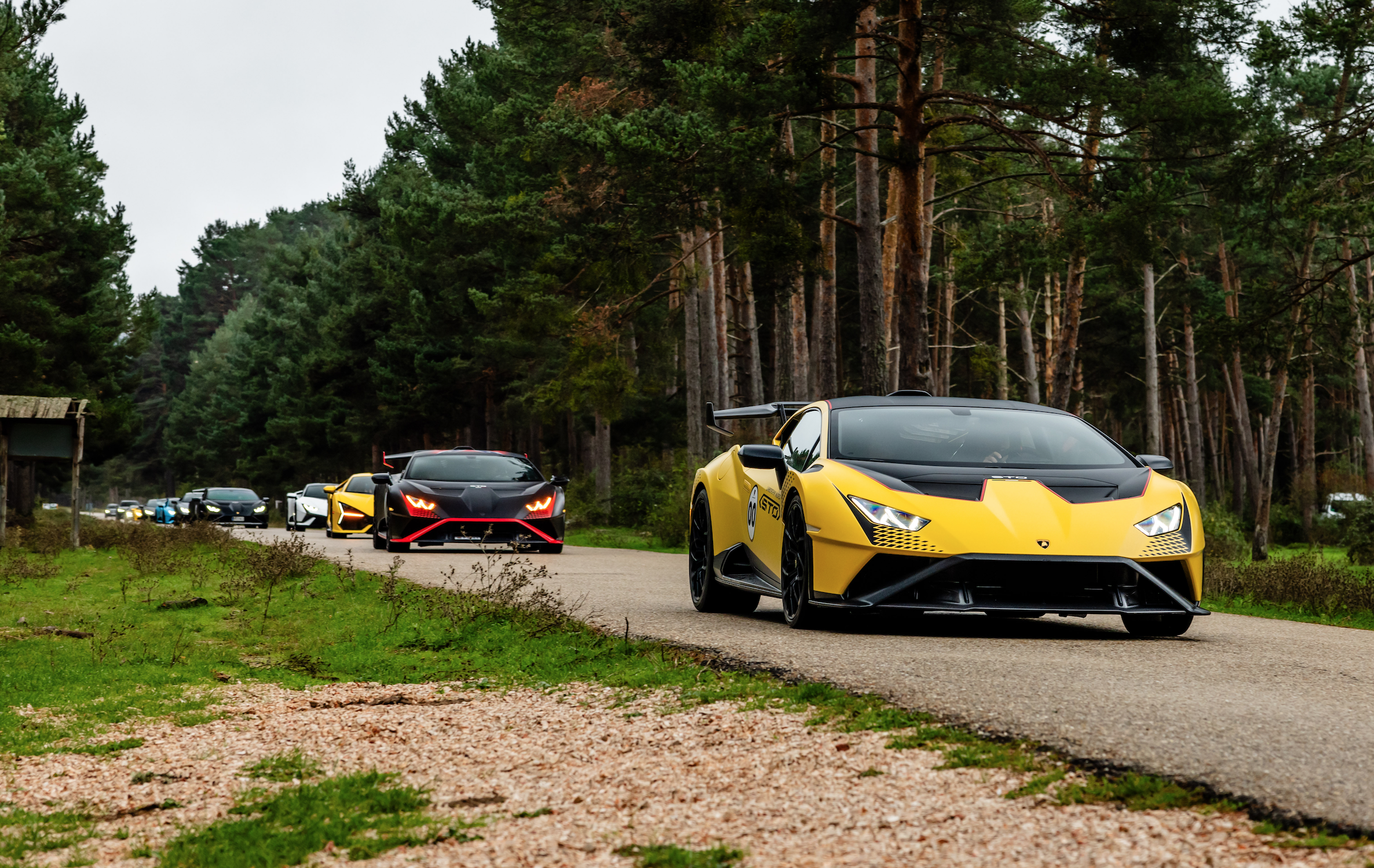 Convoy de Lamborghini en Soria