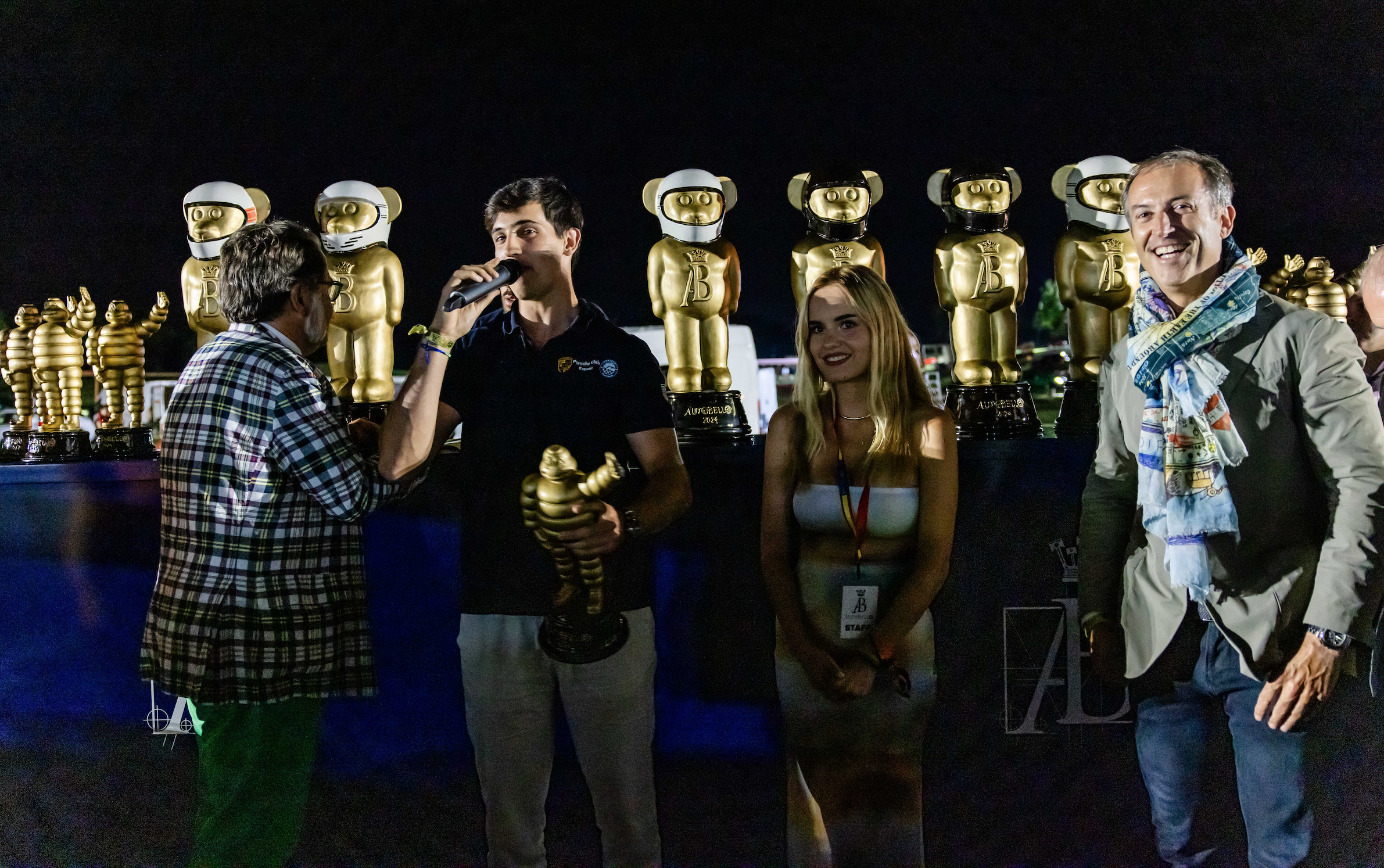 Emilio Olivares, Bruno Aguilar, Sandra Zorrilla y Javier Aguilar en AutoBello Madrid 2024