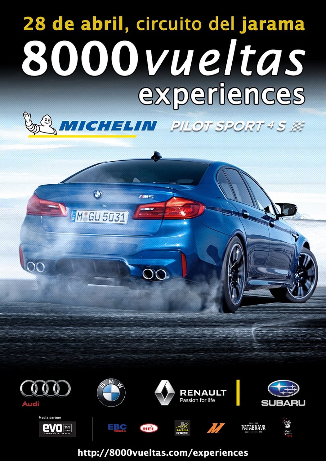 ¡Cita en el Jarama! 8000vueltas celebra el sábado 28 su Experiences Michelin PS4S