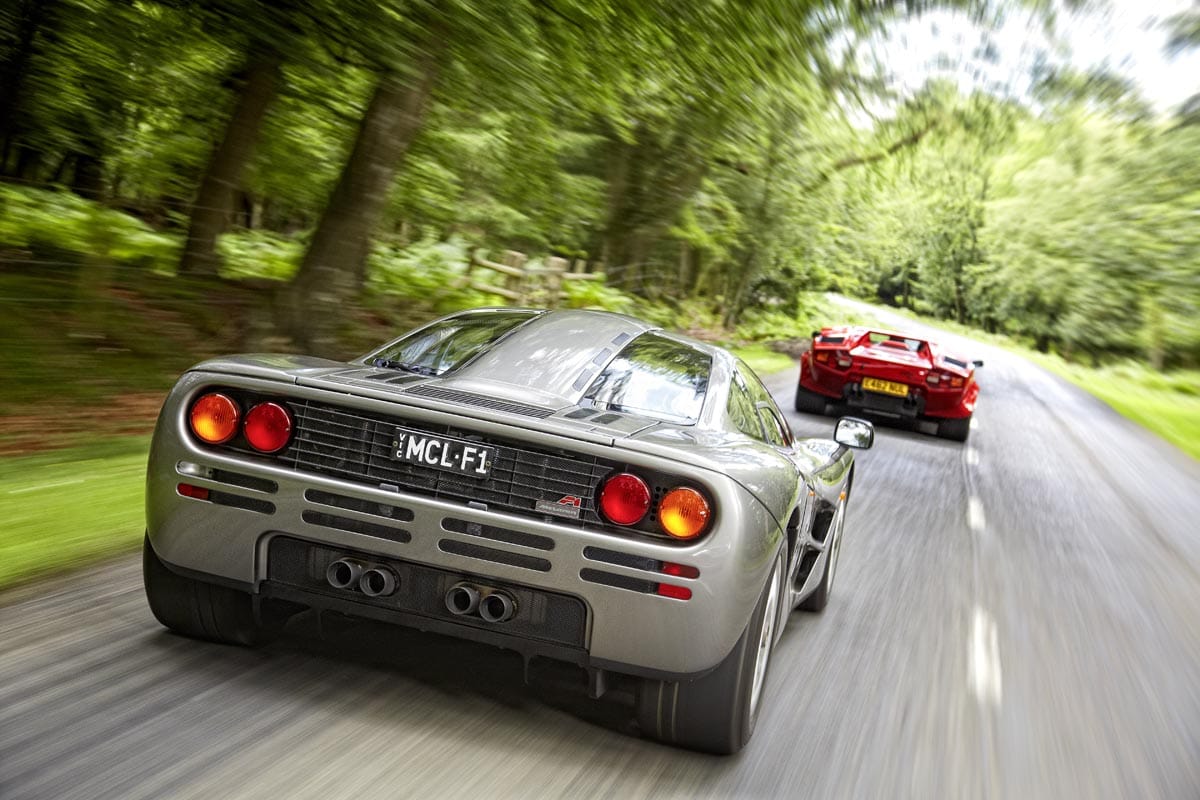 Dioses V12: McLaren F1, Lamborghini Countach y Ferrari 250 GTO