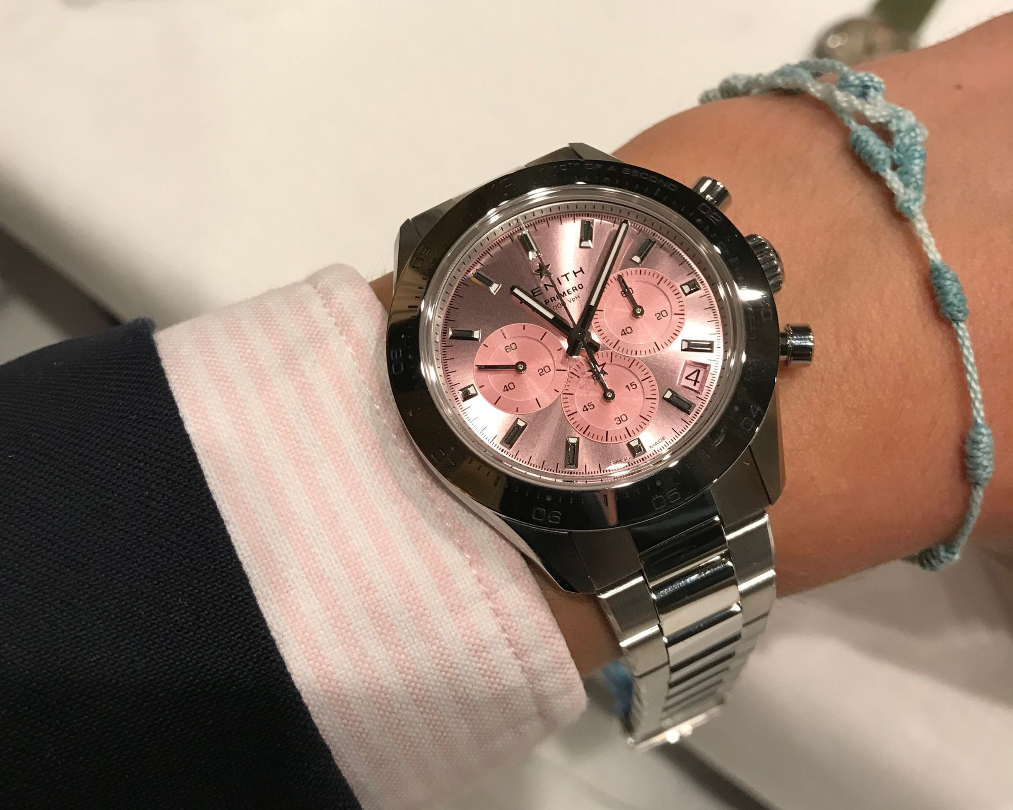 Cerrando el #PinkOctober con el nuevo Zenith Chronomaster Sport