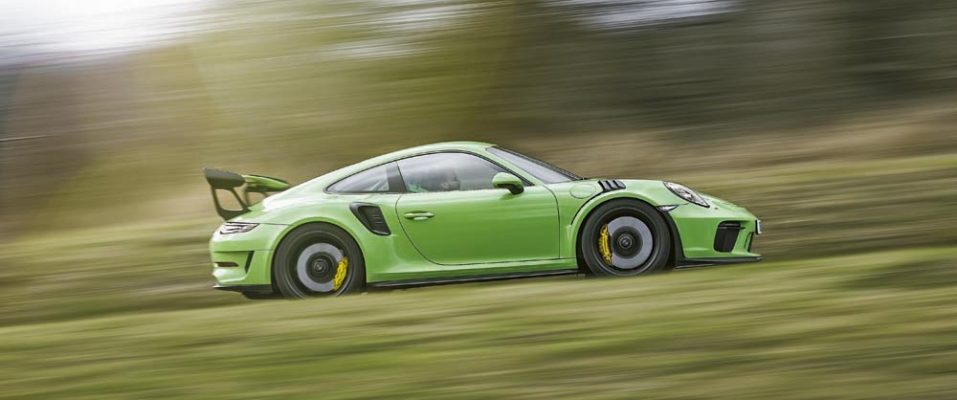 Porsche 911 GT3 RS en movimiento