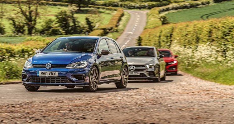 VW GOLF R Mercedes A35 Honda CIVIC TYPE R