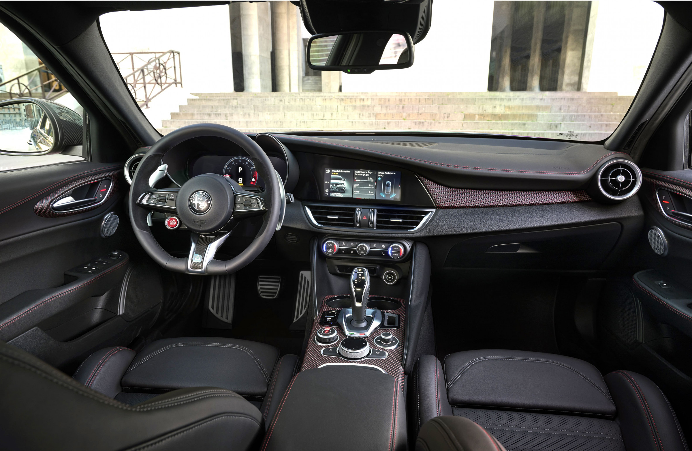 Interior del Alfa Romeo Giulia Quadrifoglio Super Sport