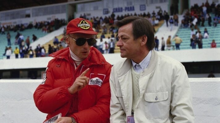 Hans Mezger y Niki Lauda