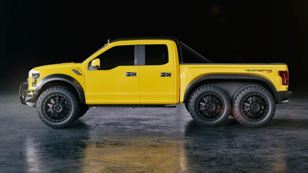 El Hennessey VelociRaptor 6×6 es el anti G63 AMG 6×6 para el SEMA Show