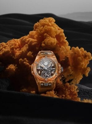 Hublot Big Bang Orange Shapphire humo naranja