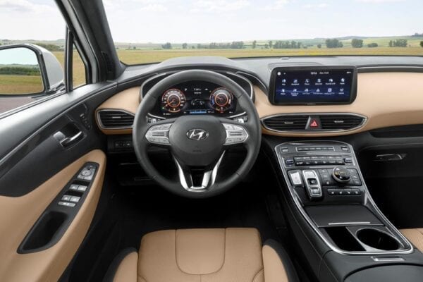 Hyundai Santa Fe 2021 vista interior