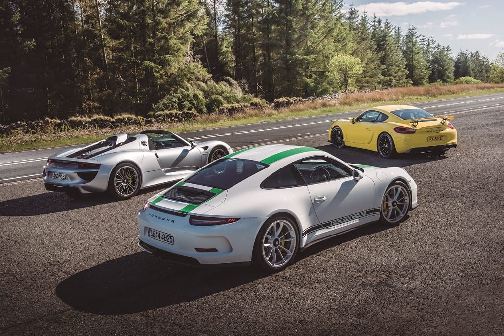 Los Porsche que debes probar antes de morir: 918 Spyder, 911R y Cayman GT4