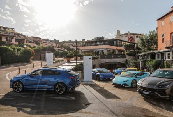 Lounge de Lamborghini en Porto Cervo