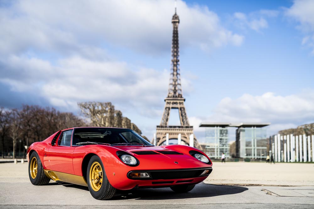 Lamborghini Polo Storico entrega el Miura de Jean Todt en Retromobile París