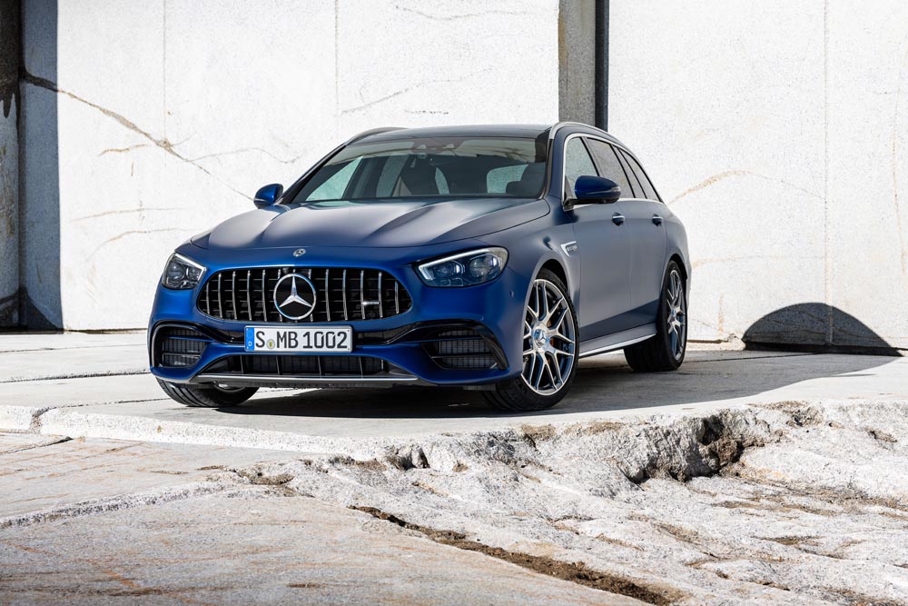 Mercedes AMG E 63 2020 estate tres cuartos delantero