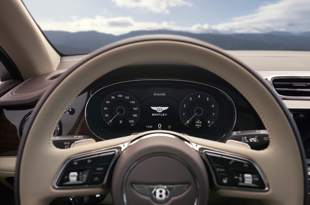 Bentley Bentayga 2020 instrumentación digital