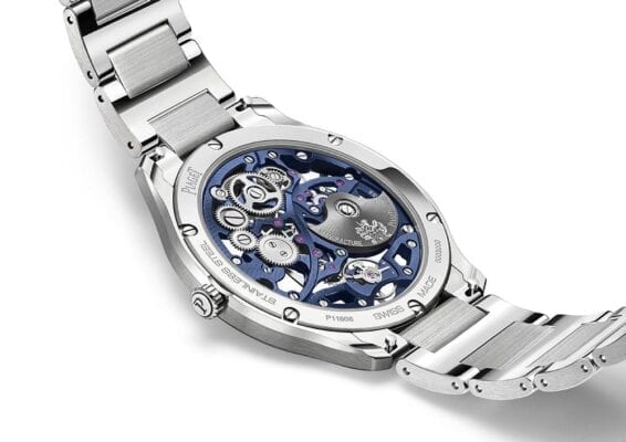 Piaget Polo Skeleton trasera azul