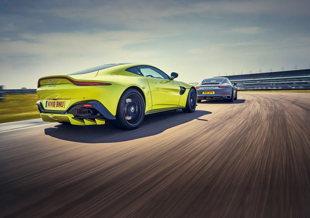 Porsche 911 GTS vs 2017 Aston Martin Vantage 2018