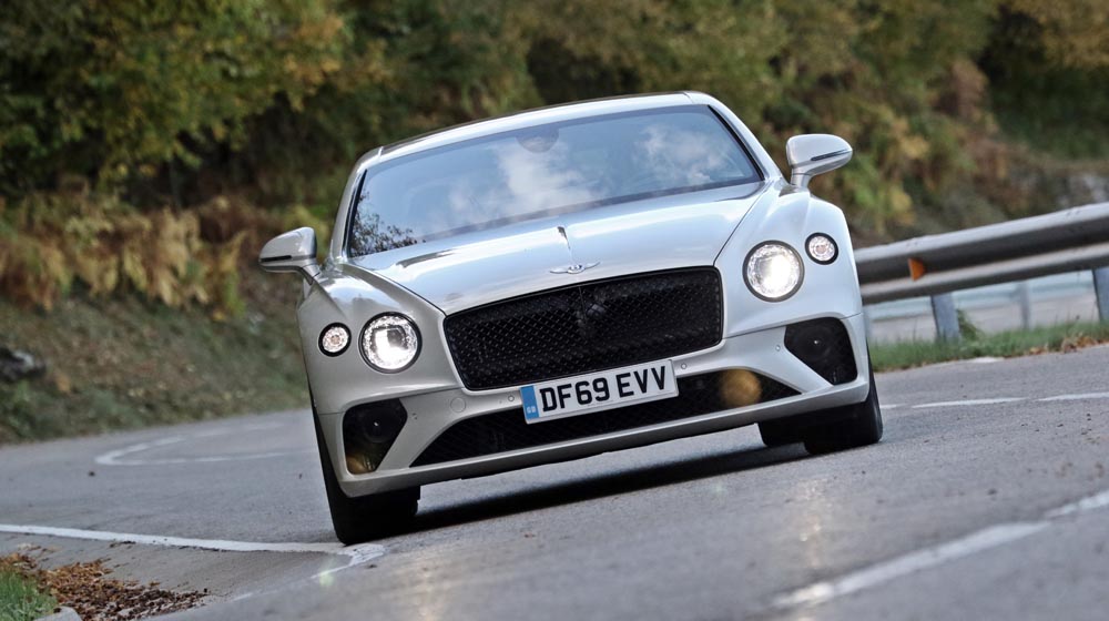 Bentley Continental GT W12 dinámica morro