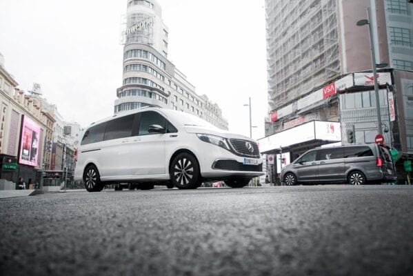 Mercedes EQV foto en gran vía